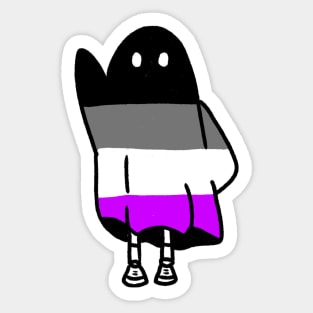 asexual ghost Sticker